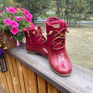 Sperry Women's Red Duck Boots